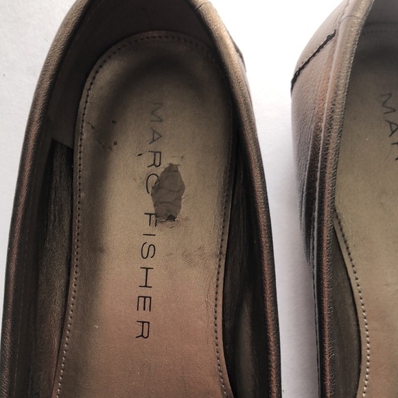 MARC Fisher Womens Karynee Leather Buckled Slip On Loafer Flats Size 7.5 - Picture 3 of 5